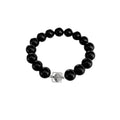 Fashion Obsidian With 925 Silver Couple Bracelet - Norellé