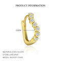 S925 Sterling Silver Light Luxury Inlaid Zircon Trendy Earrings - Norellé