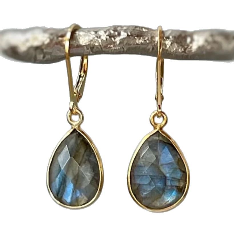 Crystal Crystal Clear Eardrops Beautiful Fashion Graceful Earrings - Norellé