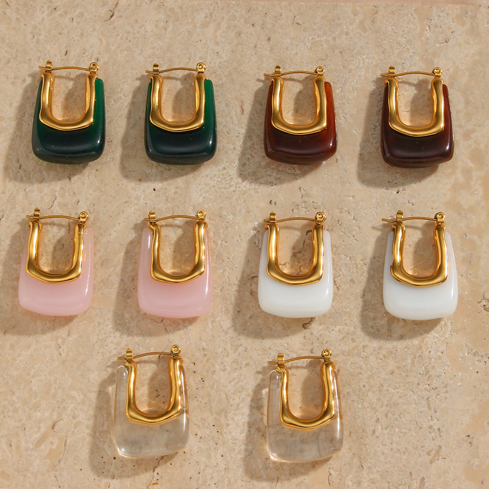 Fashion Minimalist Popular C- Shaped Earrings - Norellé