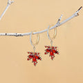 Fashion All-match Red Maple Leaf Ear Retaining Ring - Norellé
