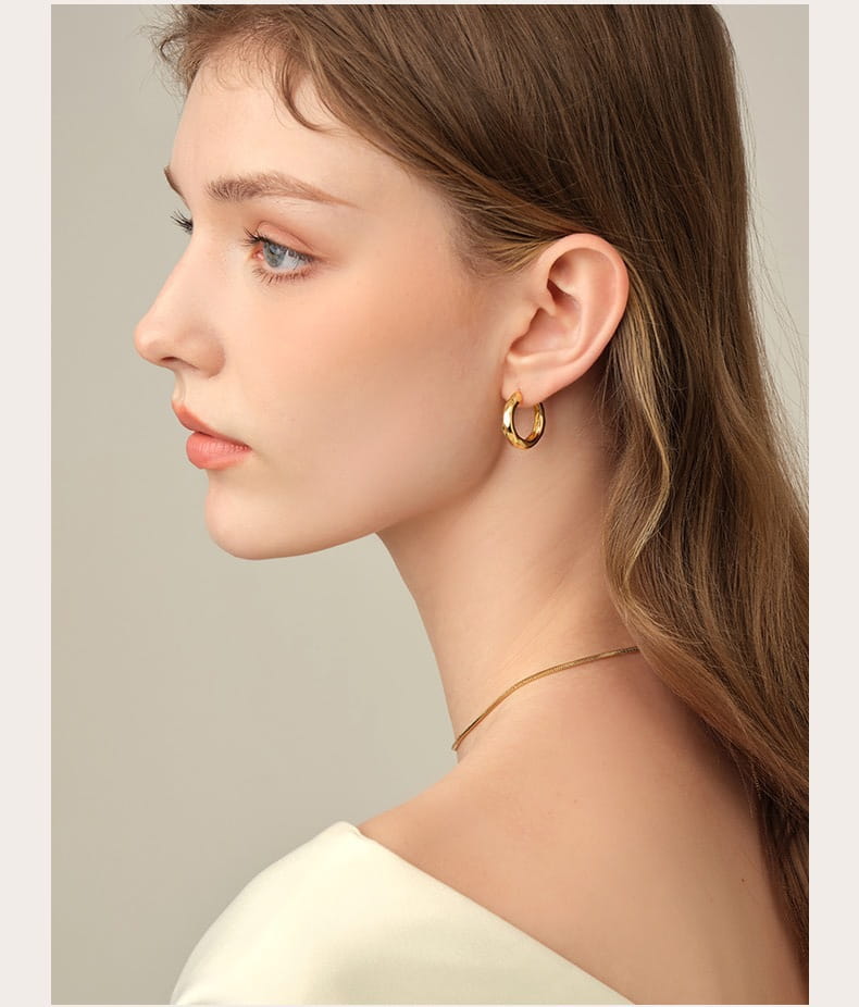 Niche Design Unique Streamer Silver Pin Earrings