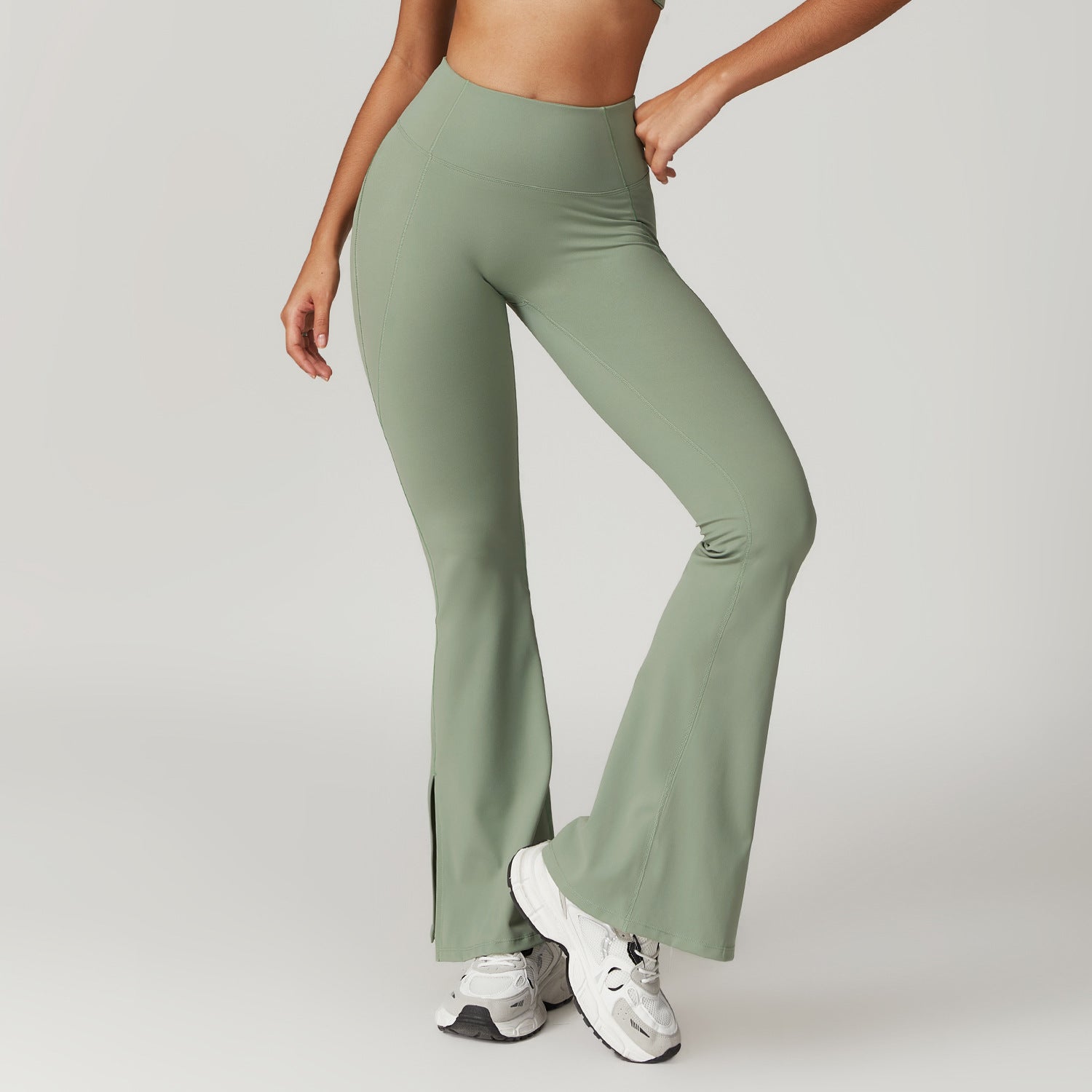 Outer Wear High Waist Wide Leg Hip Raise Yoga Pants - Norellé