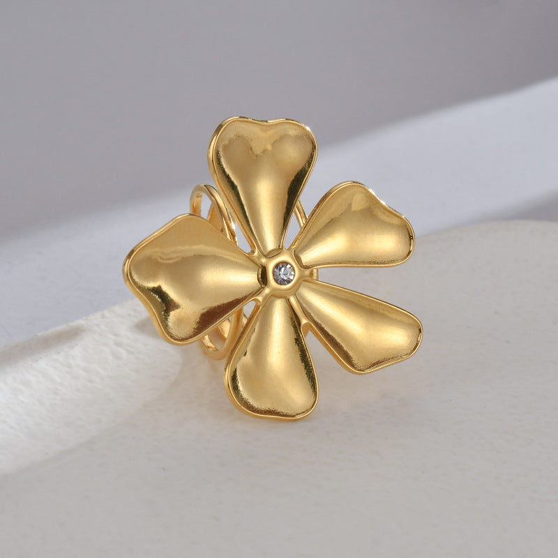Lucky Parthenocissus Grass Open Ring Special-interest Design - Norellé