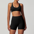 Women's Solid Color Sanding Tight Back Yoga Suit - Norellé