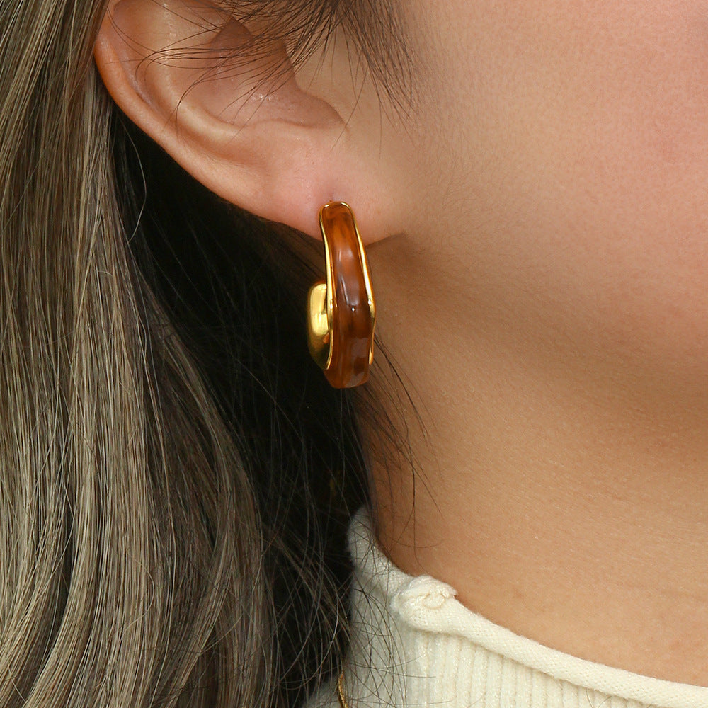 Fashion Minimalist Popular C- Shaped Earrings - Norellé