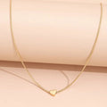 Fashion Snake Bones Chain Love Pendant Necklace - Norellé