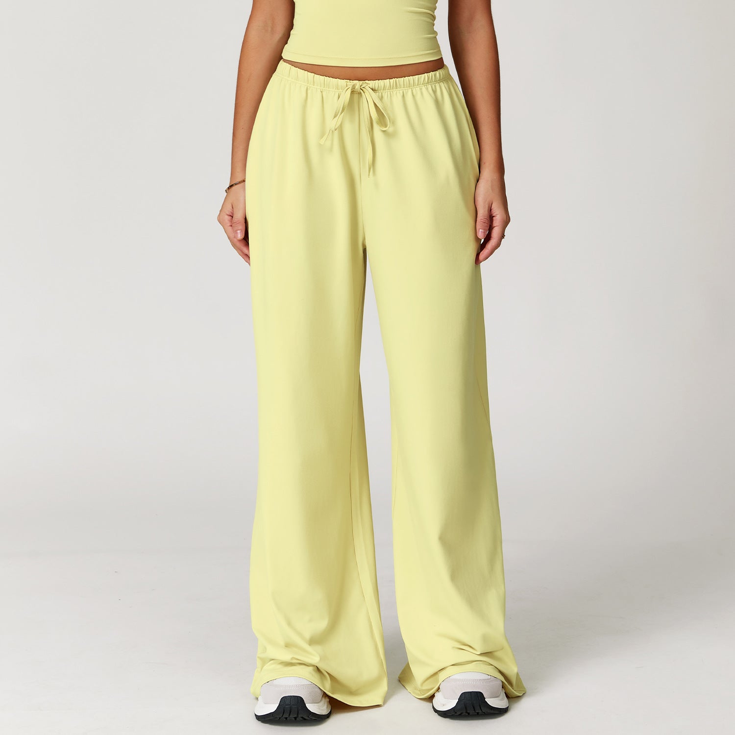 Brushed Trousers Pendant Wide Leg Loose Casual Pants For Women - Norellé