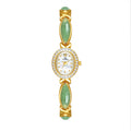 Natural Dongling Stone Hetian Jade Live Premium Chain Watch - Norellé