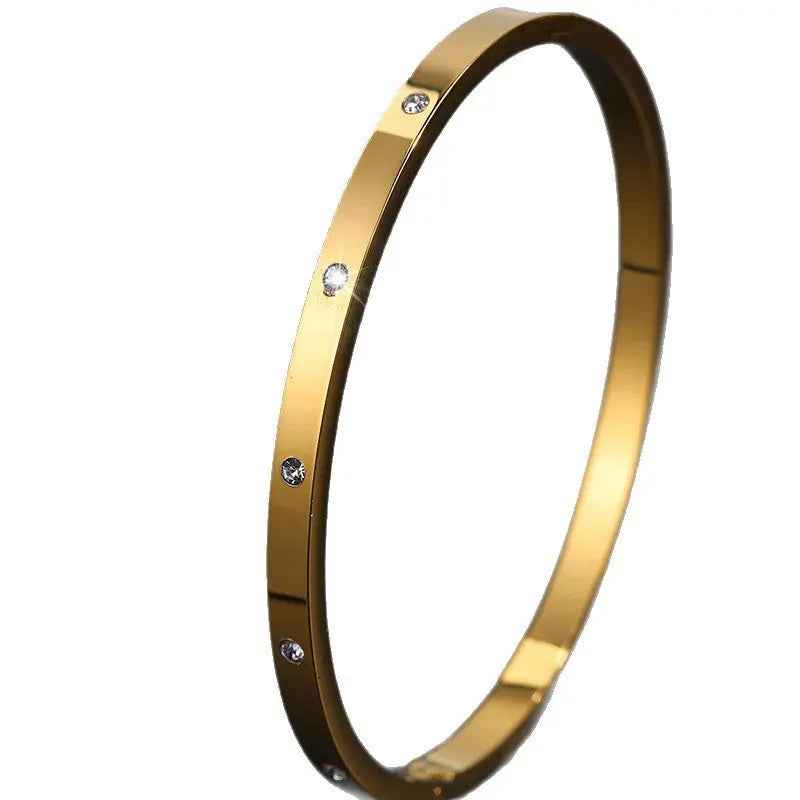 Fashion Simple Rhinestone 18k Non-fading Bracelet - Norellé