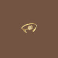 Tulip Ring Female Light Luxury Temperament Inlaid Zircon Opal - Norellé