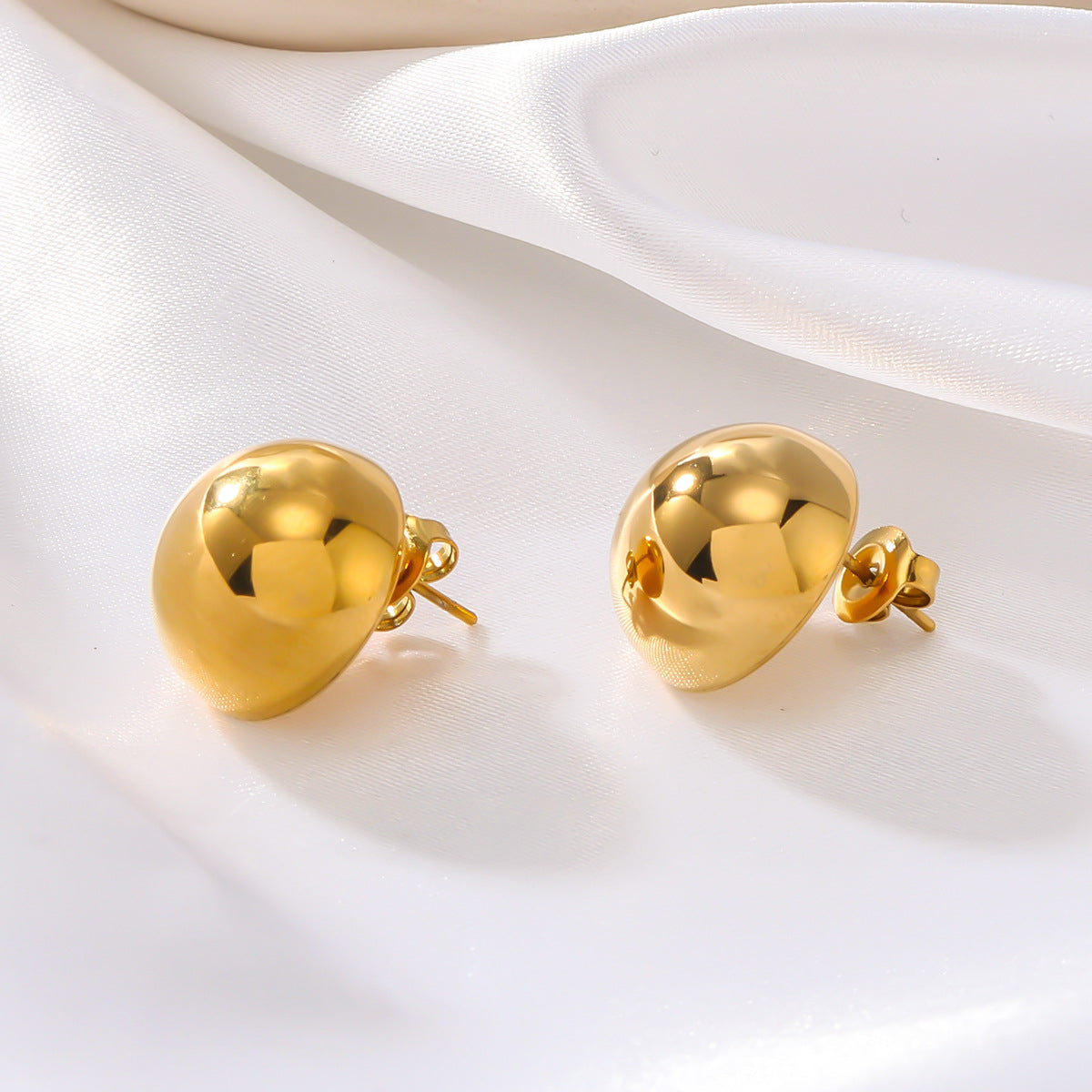 Trendy Simplicity Stainless Steel Plated Retro Temperament Elegant Earrings - Norellé