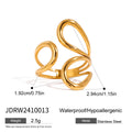 Irregular Line Simple Hollow Ring Personality All-match - Norellé