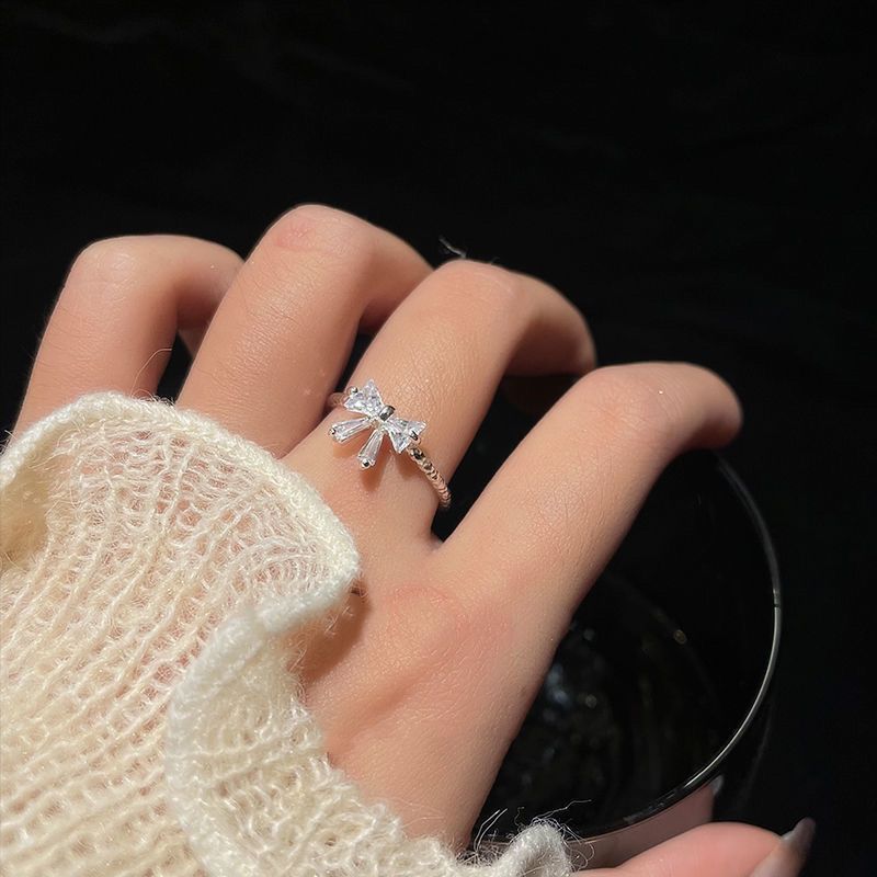Personality Bow Ring Female Adjustable - Norellé