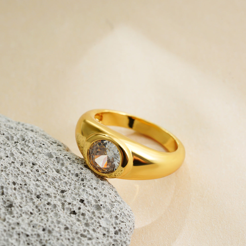 French Retro Simple And Light Luxury Ring - Norellé