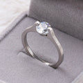 Fashion Diamond Ring Titanium Steel Ornament Simple Female Niche Jewelry Stainless Steel - Norellé