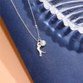 Cute Fashion Brushed Kitty Pearl With Clavicle Chain Necklace - Norellé
