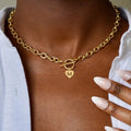 Letter Necklace Stainless Steel Heart Pendant - Norellé