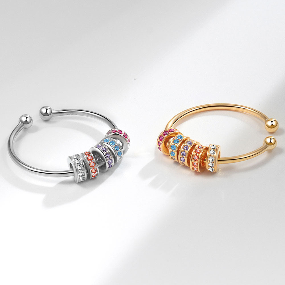 Simple Fashion Color Zircon Ring For Women - Norellé