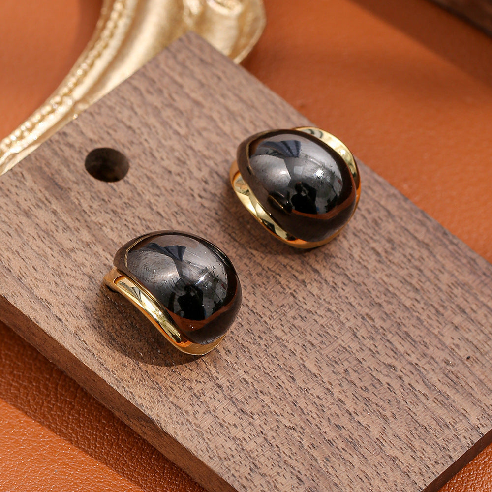 French Retro Stud Earrings Fashion Minimalism Earrings Unisex - Norellé
