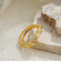 Women's Personalized Zircon Knotted Bow Ring - Norellé