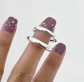 Letter Line Double-layer Ring Female Retro Fashion Elegance - Norellé