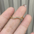 Gold-plated Exquisite Diamond Wave Open Ring For Women - Norellé