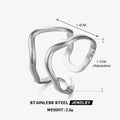 Personalized Line Design Popular Simplicity Style Stainless Steel Shaped Ring For Women - Norellé