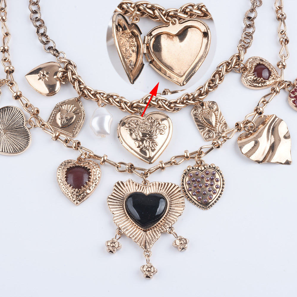 Women's Fashion New Multi-layer Love Pearl Necklace - Norellé
