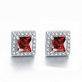 Inlaid Colored Gems Earrings S925 Sterling Silver Earrings - Norellé