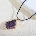 Fashion Irregular With Personality Amethyst Necklace Pendant - Norellé