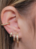 Women's Fashion Zircon Full Diamond Ear Clip - Norellé