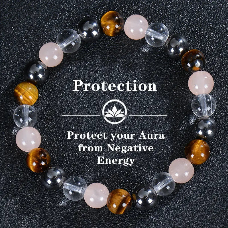 Simple And Versatile Natural Tigereye Magnet Bracelet - Norellé