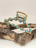 Artistic Retro Turquoise Classic Women's Back Head Hair Claw - Norellé