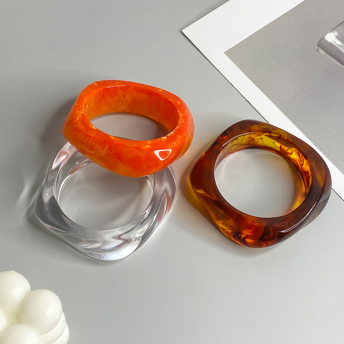 Exaggerated Design Polygon Translucent Bracelet - Norellé