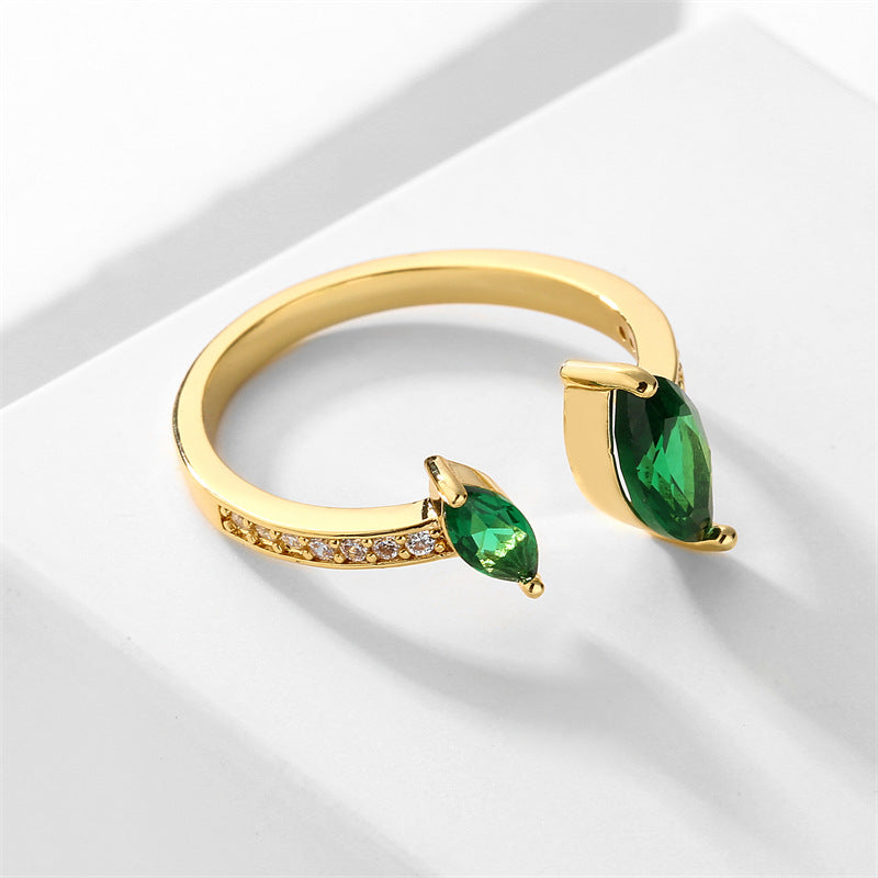 Beautiful Simple Zircon Open Design Ring - Norellé