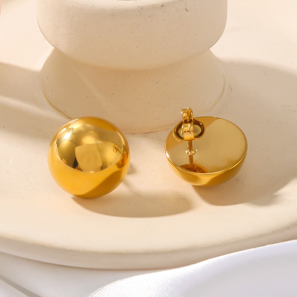 Trendy Simplicity Stainless Steel Plated Retro Temperament Elegant Earrings - Norellé