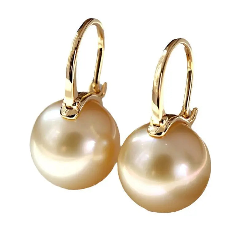 Copper Plated Gold Ancient Hong Kong Style Earrings - Norellé
