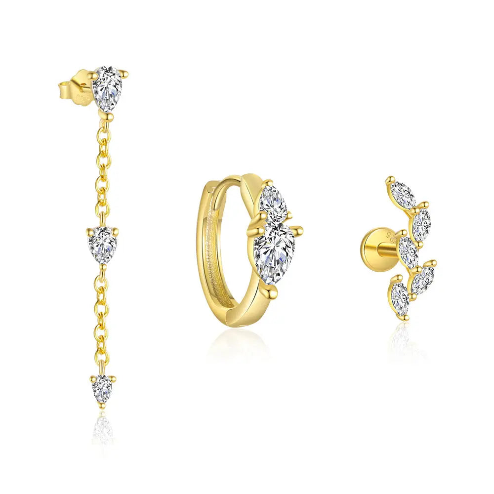 S925 Sterling Silver Mori Style Branch Leaf Stud Earrings For Women Affordable Luxury Fashion - Norellé