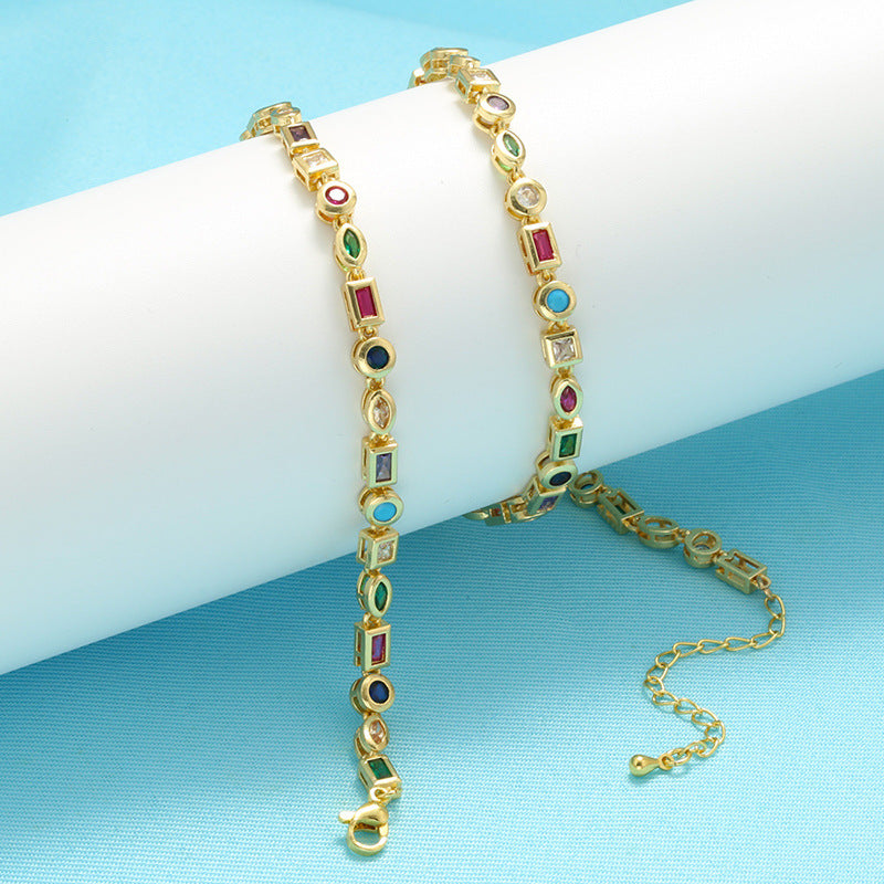 Color Diamond Bracelet Necklace For Women - Norellé