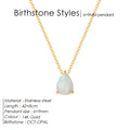 Stainless Steel Stylish Water Drop Zircon Necklace - Norellé
