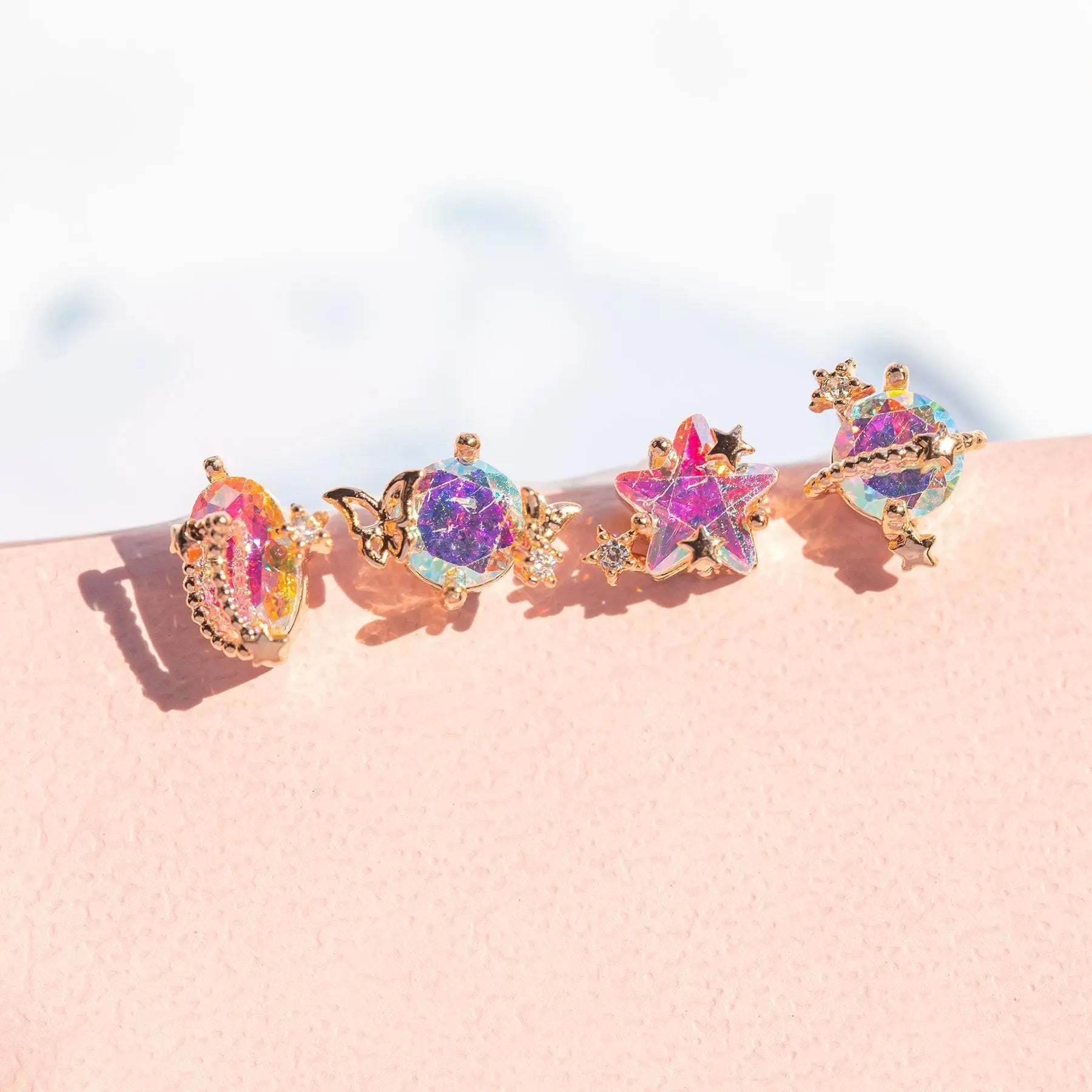 Cute Starry Sky Sweet Fairy Seat Ear Studs - Norellé