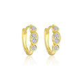S925 Sterling Silver Light Luxury Inlaid Zircon Trendy Earrings - Norellé