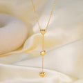 Stainless Steel Color-retaining Multi-heart Tassel Necklace - Norellé