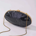 Luxury Shell Clutch Bag Acrylic Pearl White Frame Purse