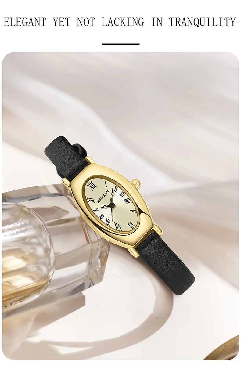 Women Quartz Watch Vintage Stainless Steel