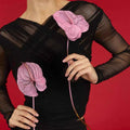 Chic Design Cross Neck Crop Top