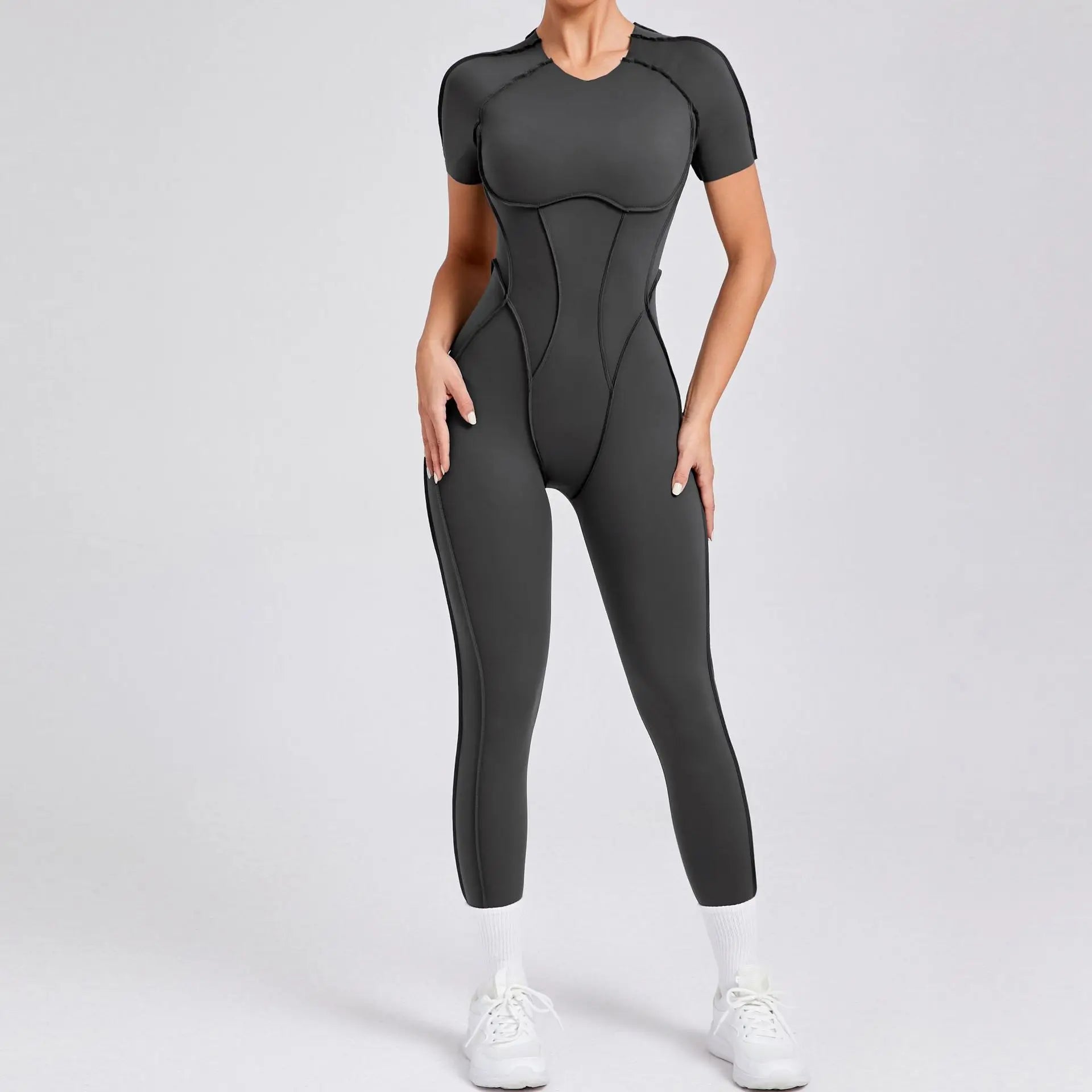 Women’s Sports Bodysuit Kit Yoga Fitness Jumpsuit