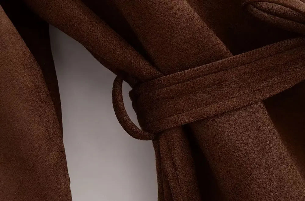 Women’s Faux Suede Loose Jacket