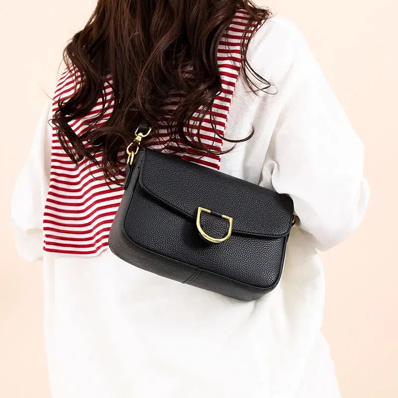 Women Real Cow Leather Handbag Crossbody Bag